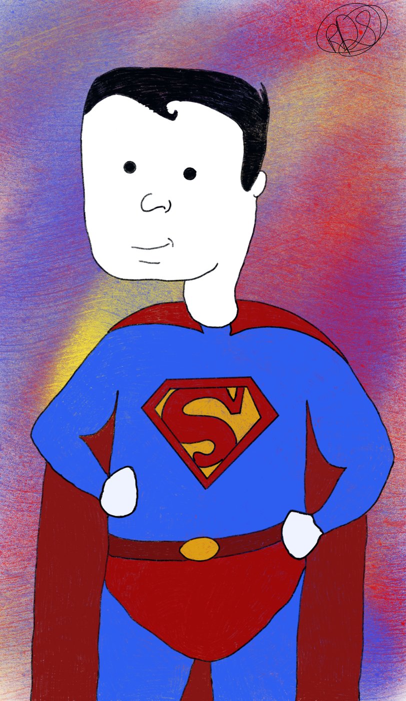 Superman, redesigned style
